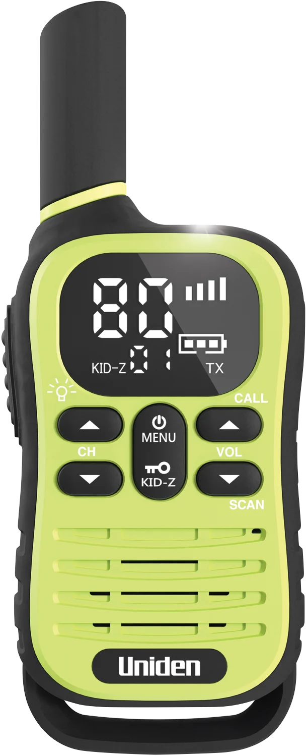 Uniden 80 Channel UHF Radio With Kid Zone USB-C Charging Quad Pack