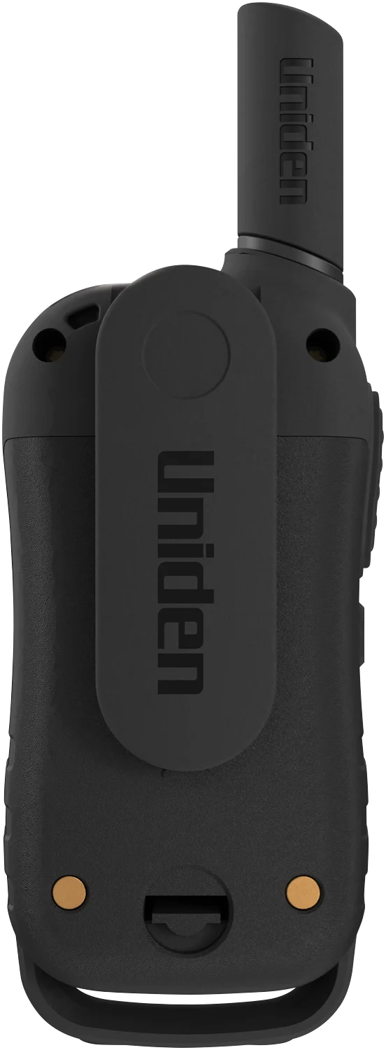 Uniden 80 Channel UHF Radio USB-C Charging Range Extender Twin Pack Gun Metal Grey