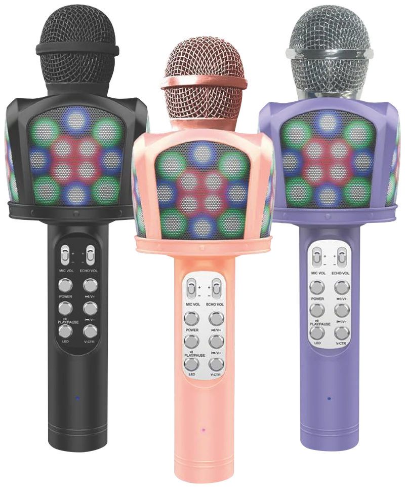 Techxtras Wireless Karaoke Microphone - Pink