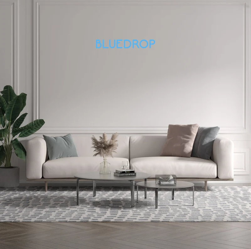 Custom text: BLUEDROP