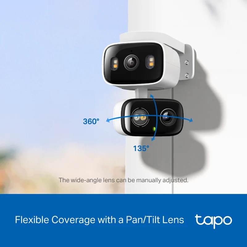 TP-LINK 2K Indoor/Outdoor Dual Lens Pan/Tilt Security Camera