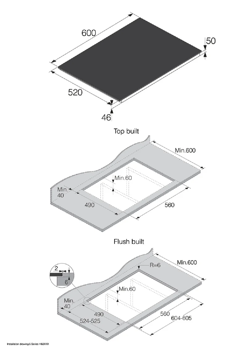 ASKO Series 5, 60cm 4 Zone Induction Cooktop, Black