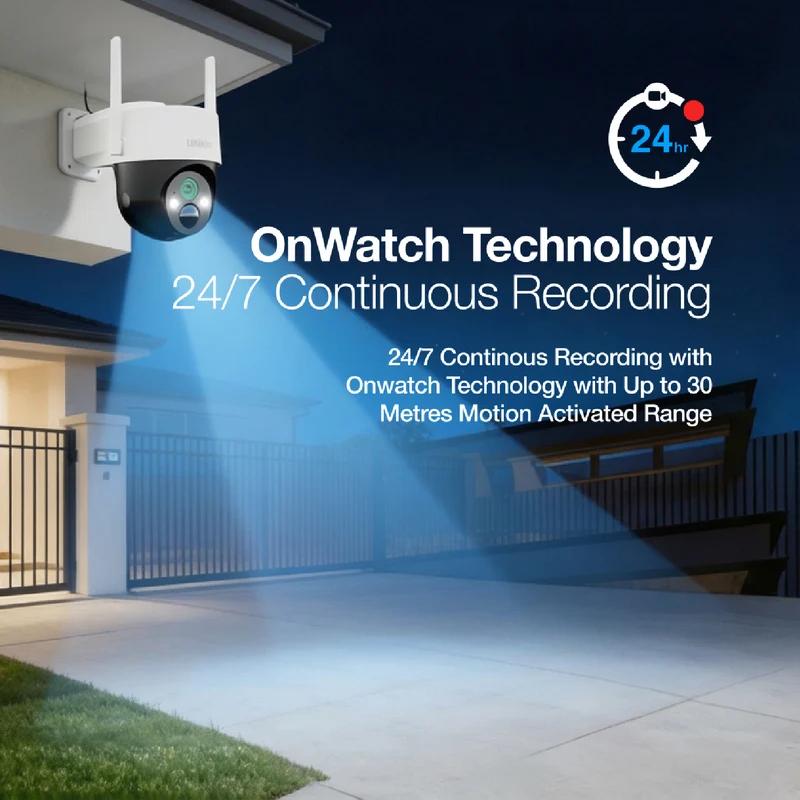 Uniden 2K Pan & Tilt Wireless Security Camera & Solar Panel