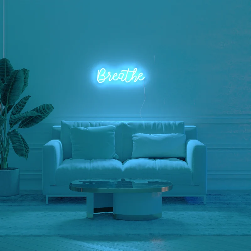 Breathe, signe en néon LED