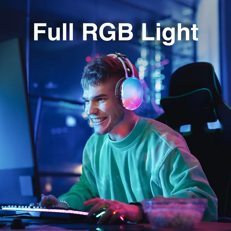 Laser RGB Bluetooth Gaming Headset