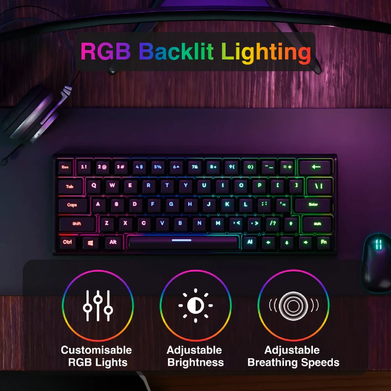 Laser Compact RBG Mechanical Gaming Keyboard