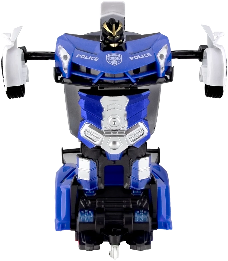 Techxtras Remote Control Transforming Robot Car (Blue)