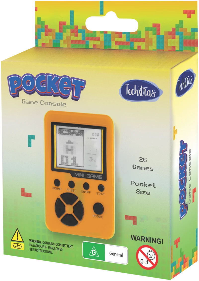 Techxtras KeyChain Game Machine (Yellow)