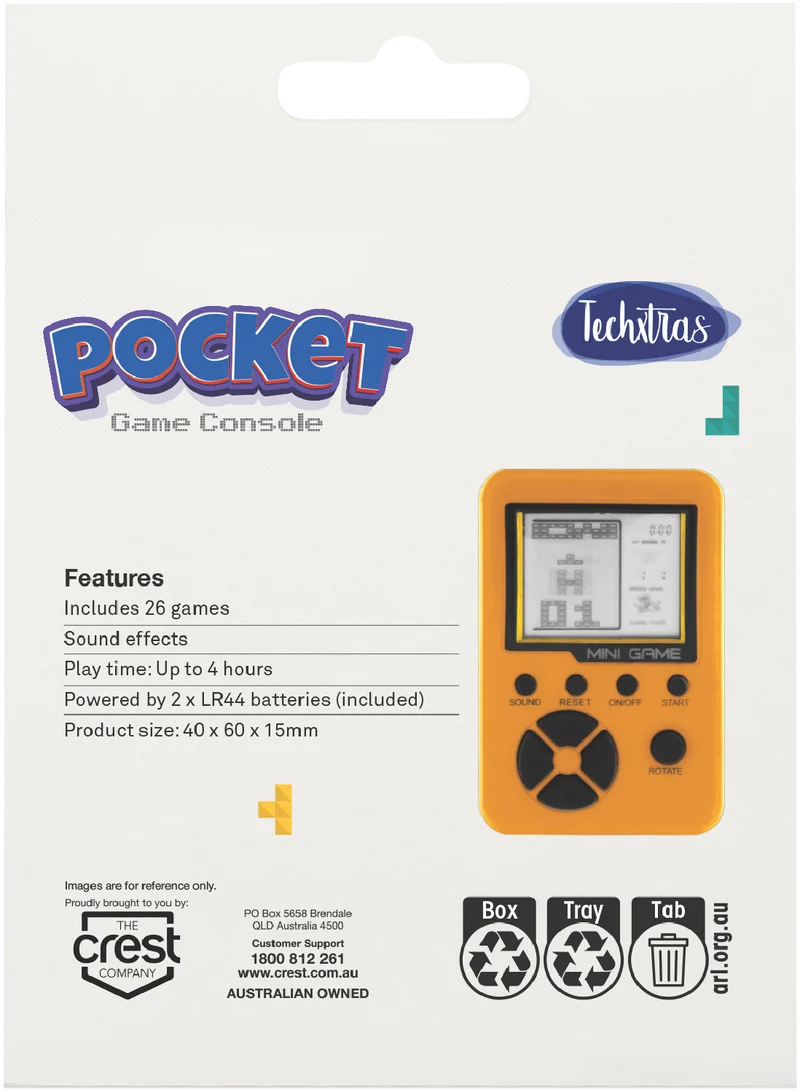 Techxtras KeyChain Game Machine (Yellow)