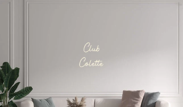 Custom text: Club Colette