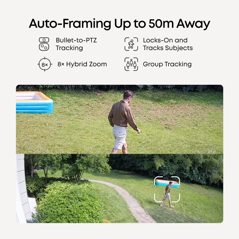 eufy S4 NVR POE 24/7 Security System - 2 x PTZ + 2 x Turret Cameras