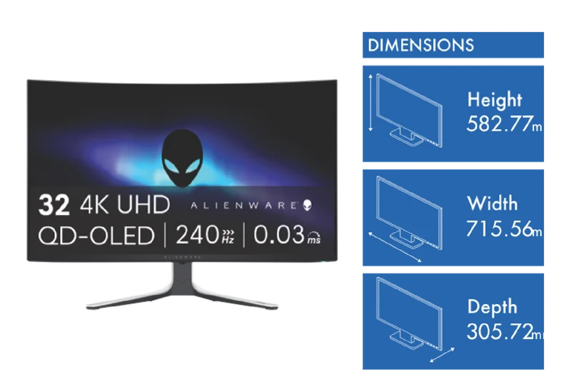 Alienware 31.6" 4K Curved Gaming Monitor