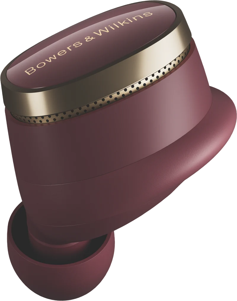 Bowers and Wilkins PI8 Noise Cancelling Earbuds Burgundy