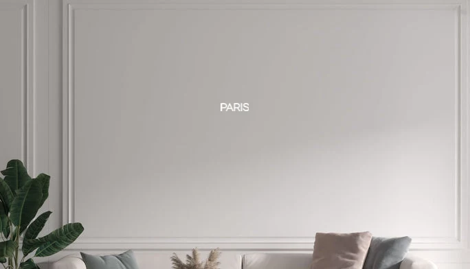 Custom text: PARIS