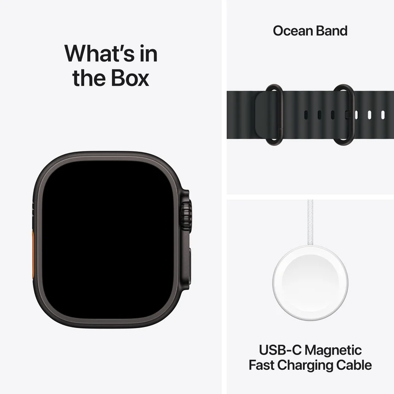 Apple Watch Ultra 3GPS + Cellular49mmBlack Titanium Case - Black Ocean Band