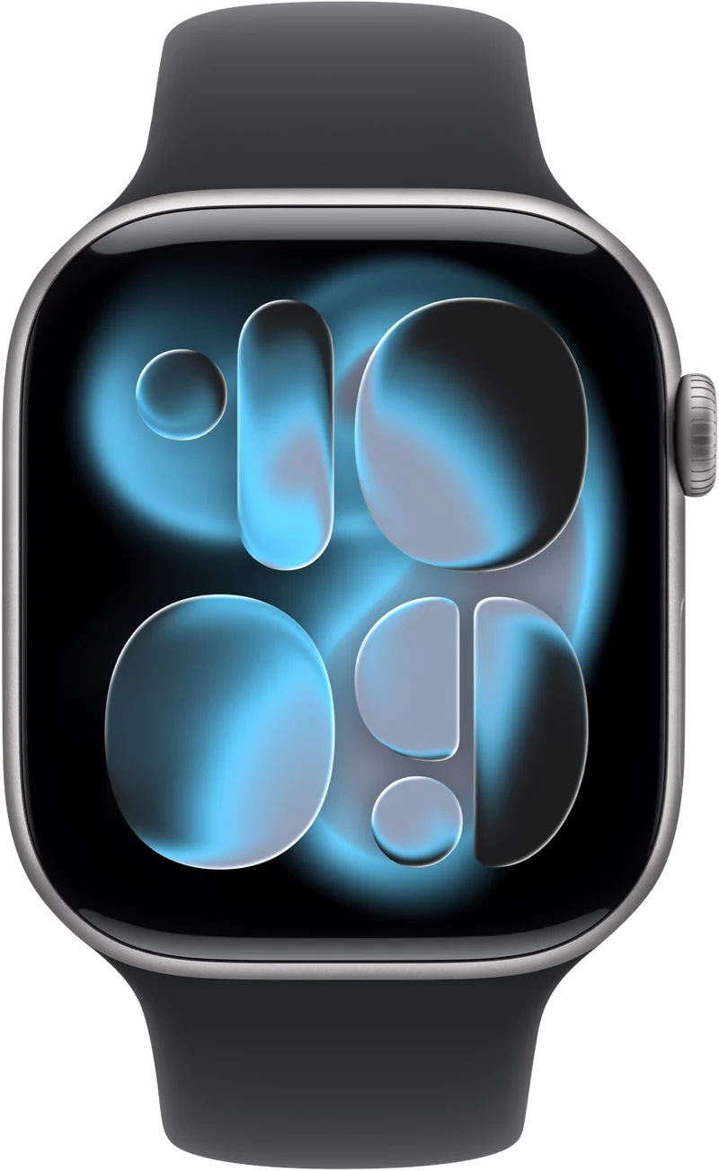 Apple Watch Series 11GPS46mmSpace Grey Aluminium Case - Black Sport Band M/L