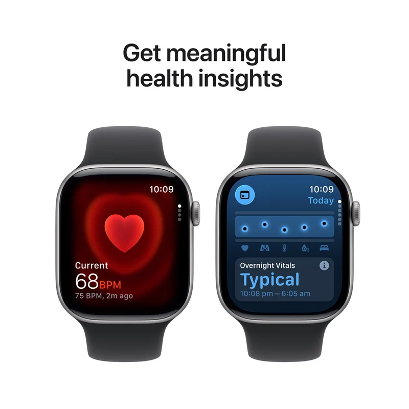 Apple Watch Series 11GPS46mmSpace Grey Aluminium Case - Black Sport Band M/L