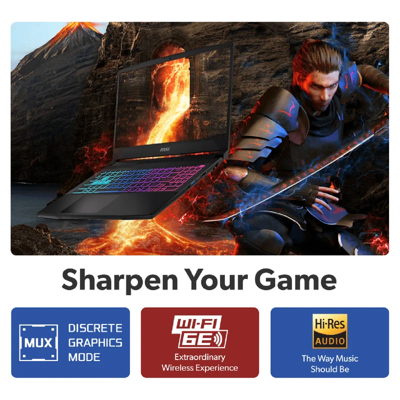 MSI Katana 15 15.6" Core i7 16GB 1TB RTX 5060 8GB Gaming Laptop