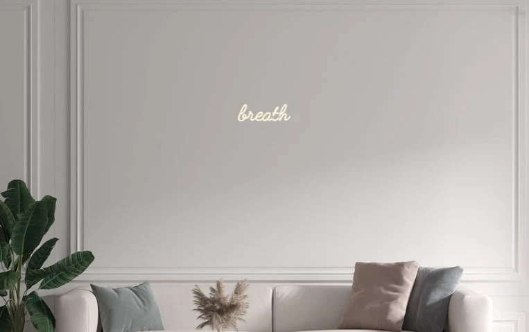 Custom text: breath