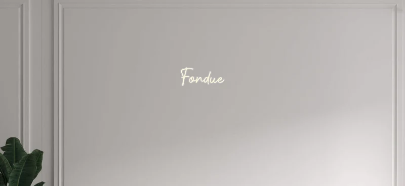 Custom text: Fondue