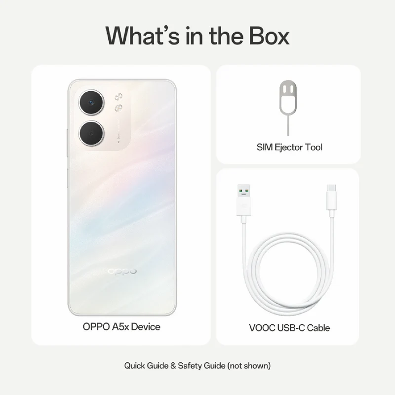 OPPO A5x 128GB Laser White