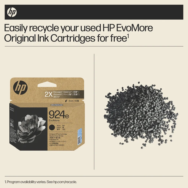 HP 924e EvoMore Black Original Ink Cartridge