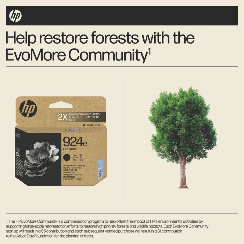 HP 924e EvoMore Black Original Ink Cartridge