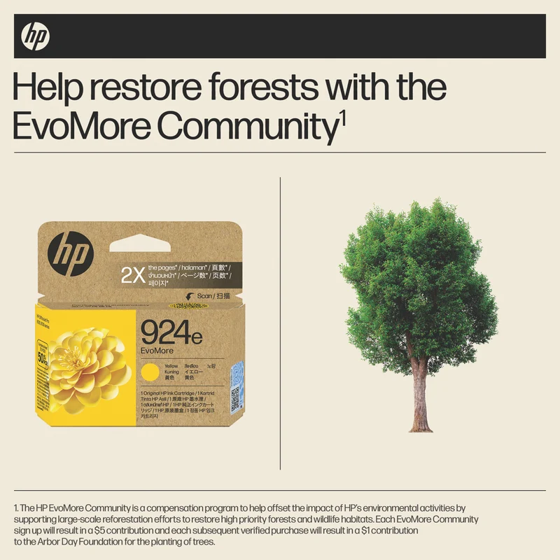 HP 924e EvoMore Yellow Original Ink Cartridge