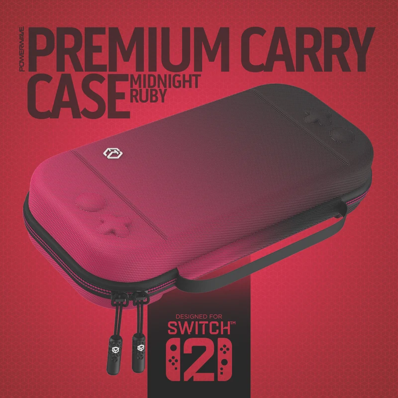 Powerwave Nintendo Switch 2 Premium Carry Case (Midnight Ruby)