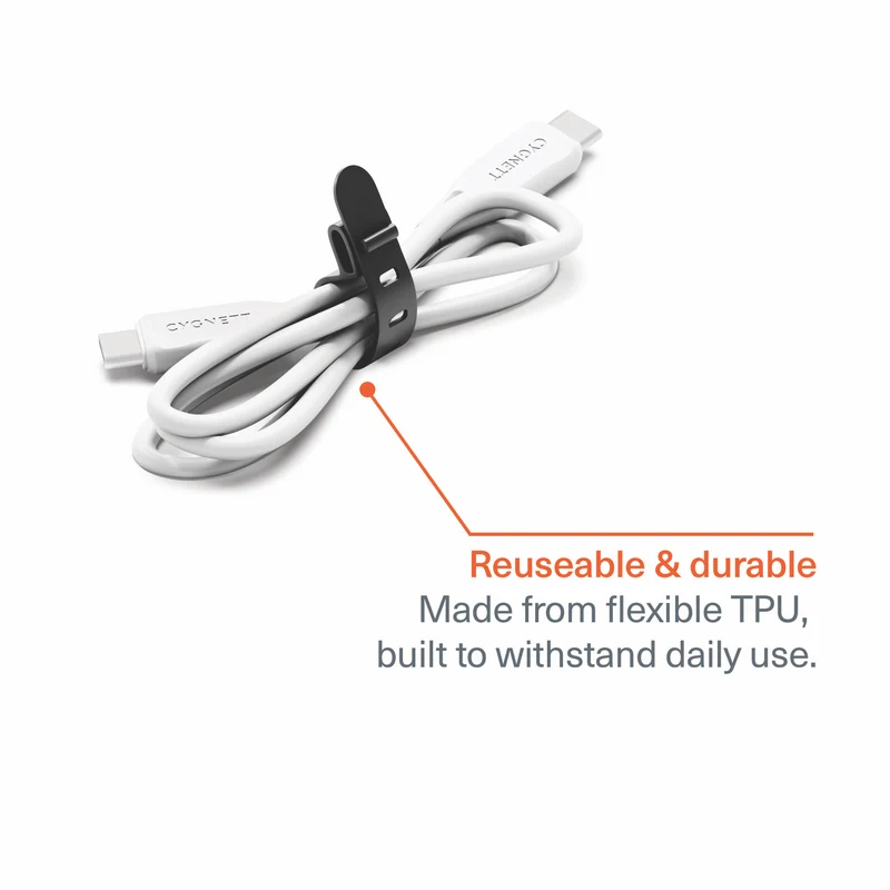Cygnett Cable Tie Organisers 6 Pack (Black)