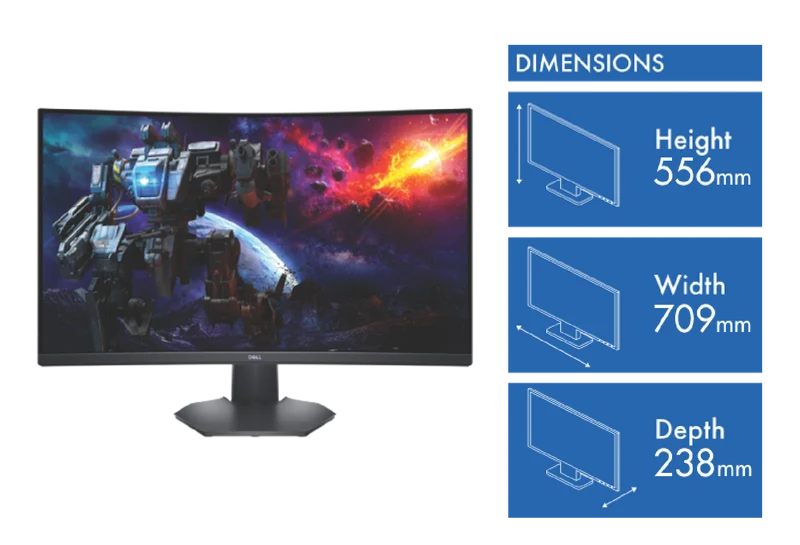 Dell 32" QHD Curved Gaming Monitor
