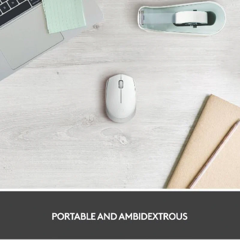 Logitech M171 Compact Wireless Mouse (Off White)