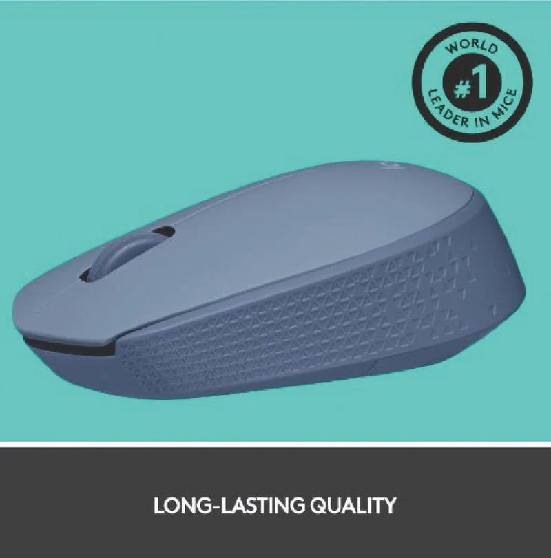 Logitech M171 Compact Wireless Mouse (Blue Grey)