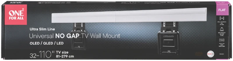 One For All Universal Ultraslim TV wall mount (Upto 110")
