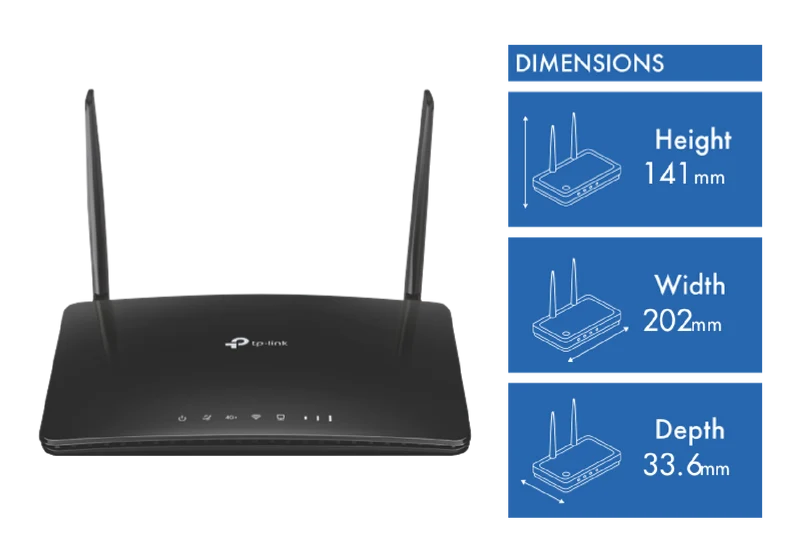 TP-LINK 4G+ Cat6 AC1200 Wireless Dual Band Gigabit Router
