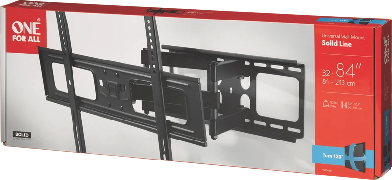 One For All 32-90" Turn120 60kg TV Bracket
