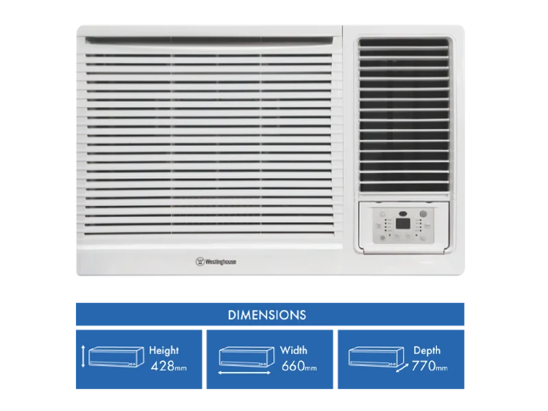 Westinghouse C6.0 kW, H5.5 kW Reverse Cycle Box Aircon W/ LCD Remote