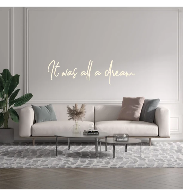 Custom text: It was all a dream
