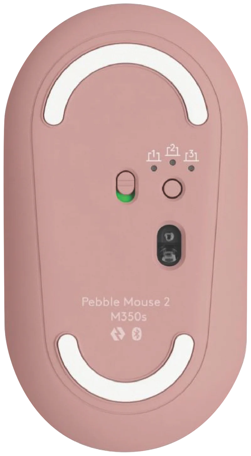 Logitech M350s Pebble Wireless Mouse (Rose)