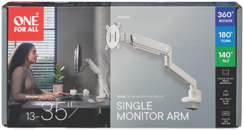 One For All Single Arm Solid Series Monitor Arm