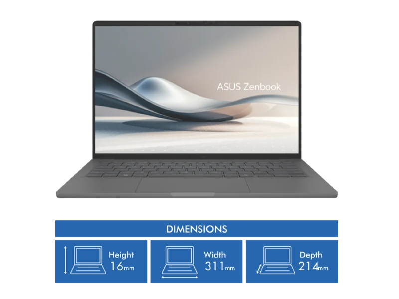 Asus Zenbook A14 14" Copilot+ 16GB 512GB Laptop