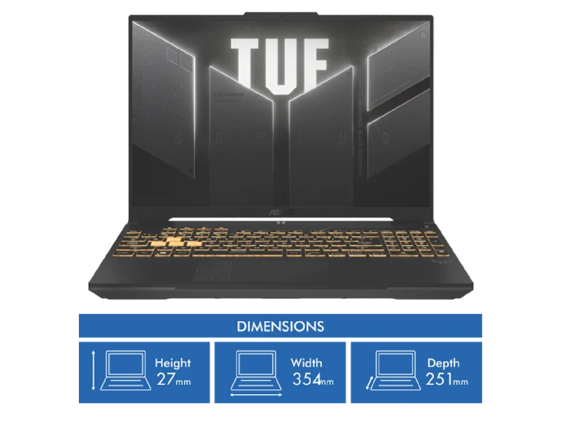 Asus TUF F16 16" i7 16GB 512GB eForce RTX 4050 6GB Gaming Laptop