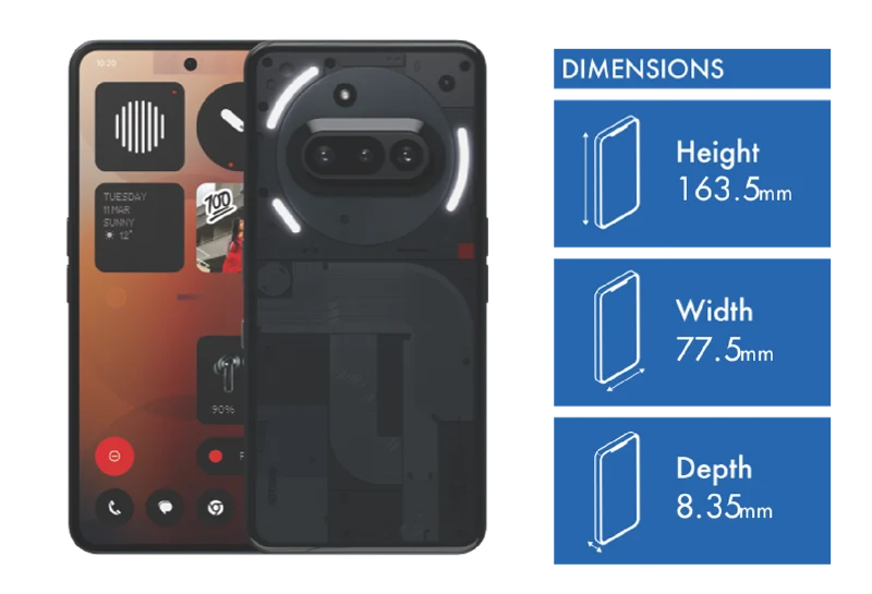 Nothing Phone (3a) 5G 12/256GB Black