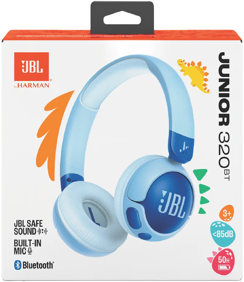 JBL JR320 BT Kids On Ear Headphones - Blue