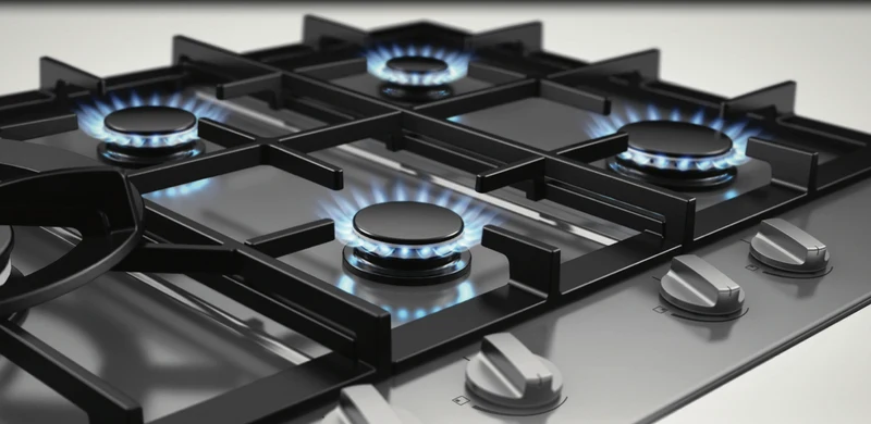 ASKO 75cm 5 Burner Gas Cooktop - Stainless Steel