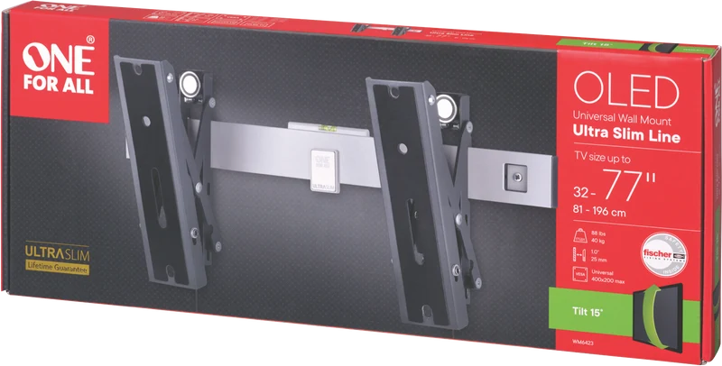 One For All Ultraslim OLED Tilt Mount 32-77" (40kg)