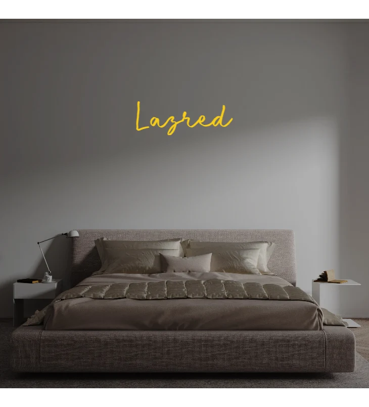 Custom text: Lazred
