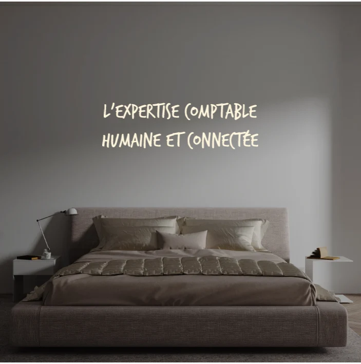 Custom text: L'expertise comptable humaine et connectée