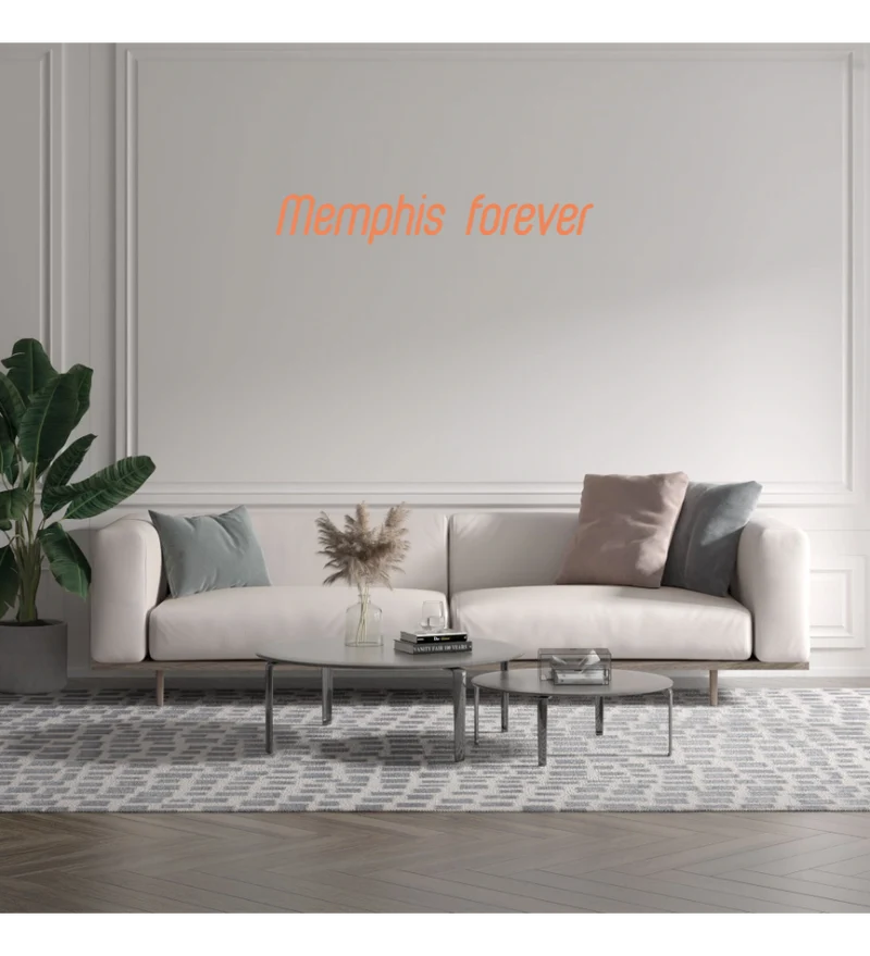 Custom text: Memphis forever