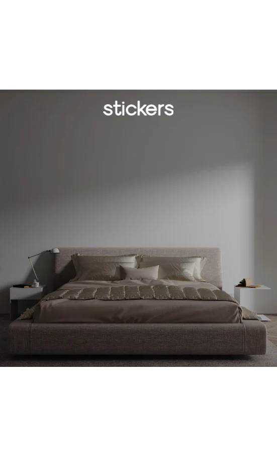 Custom text: stickers